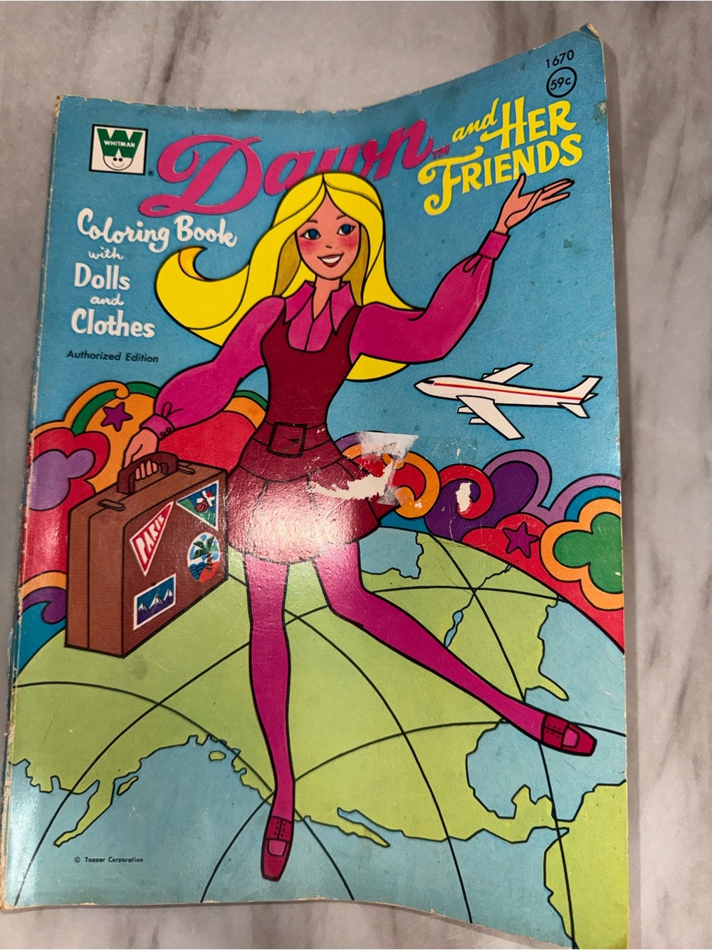 Whitman Dawn and Her Friends Dawn Paper Doll Book Color Yourself Clothing #1670